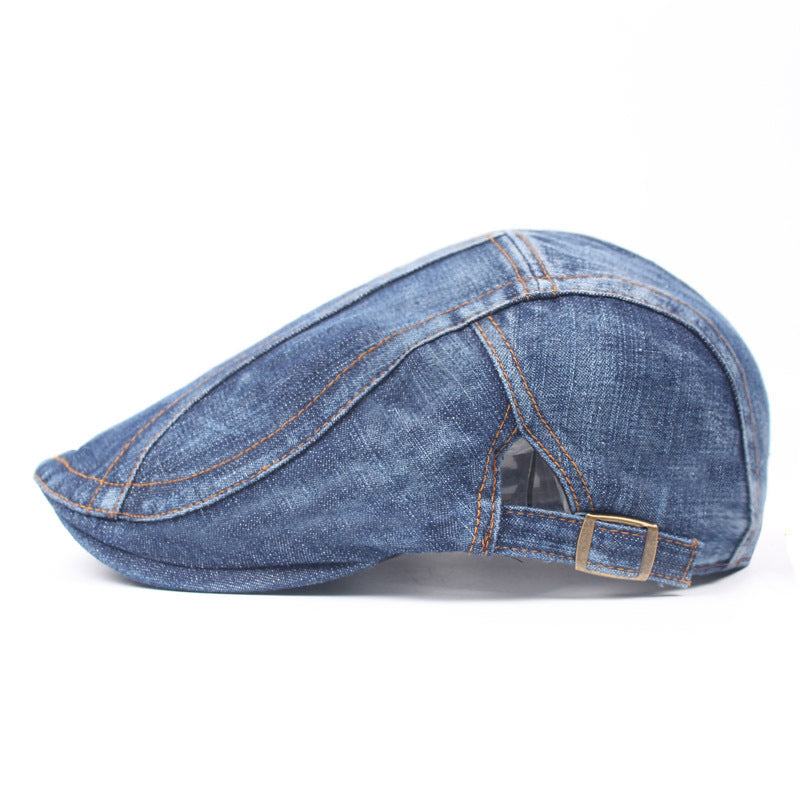 Denim Beret hat