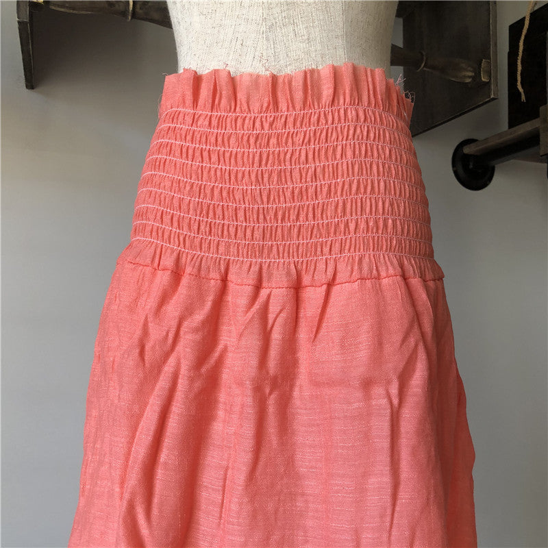 Beach Casual Cotton Skirt