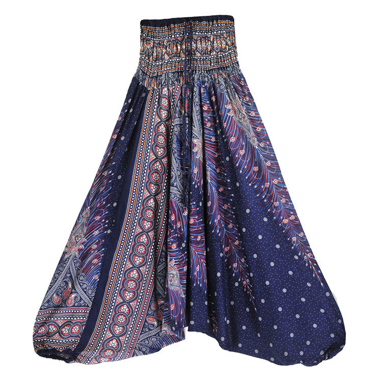 Casual Big Crotch, Belly Dance Style Fit Cotton Pants