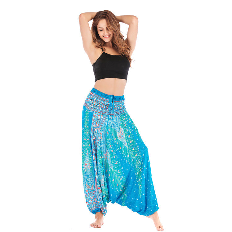 Casual Big Crotch, Belly Dance Style Fit Cotton Pants