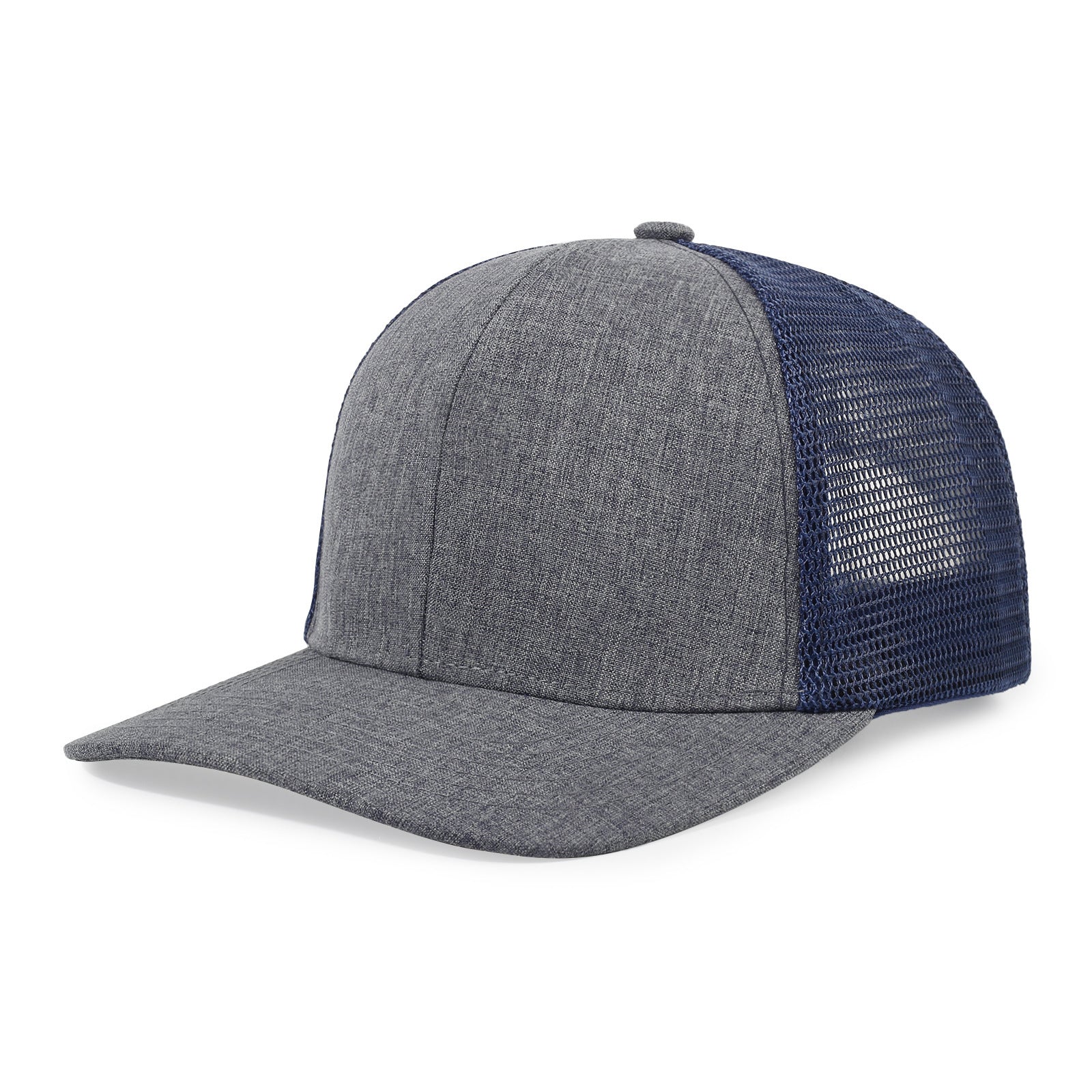 Micro Curved Brim Outdoor Half Mesh Breathable Trucker Hat