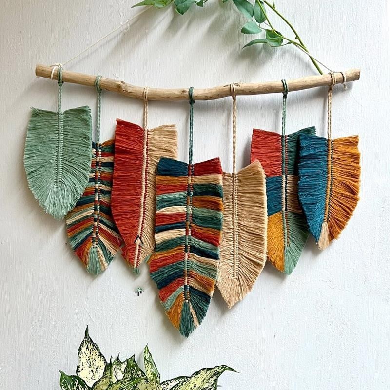 Handmade Moroccan Exotic Weaved Vintage Wall Accent