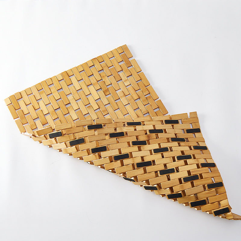 Hand-woven Waterproof Non-slip Bamboo Ground Mat