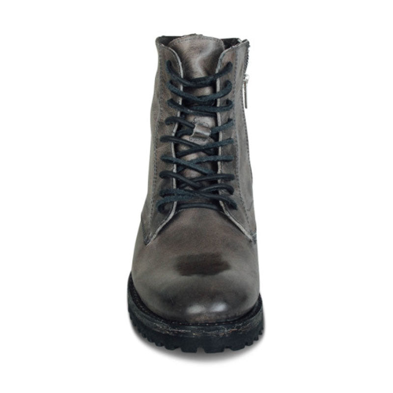 High Top, Low-Heel Lace-Up Boots