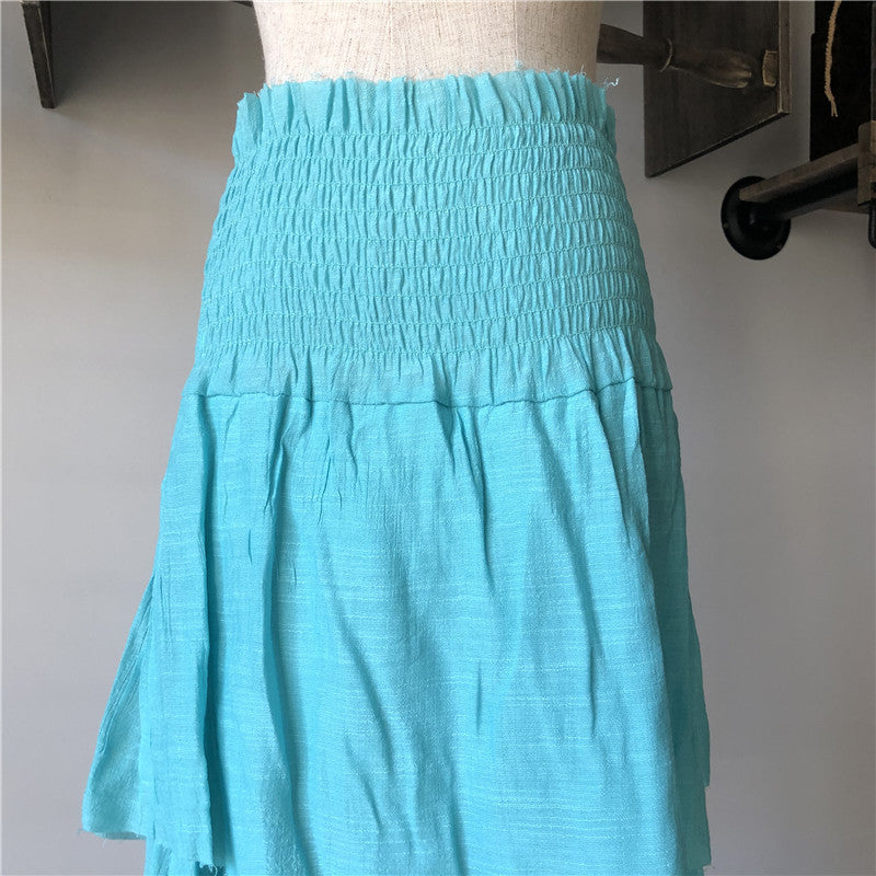 Beach Casual Cotton Skirt