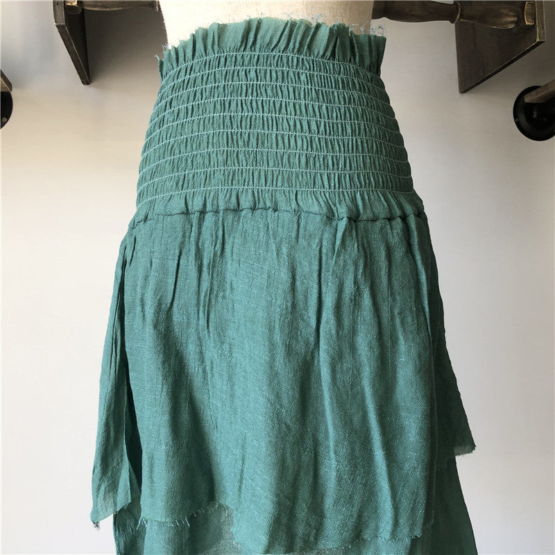 Beach Casual Cotton Skirt