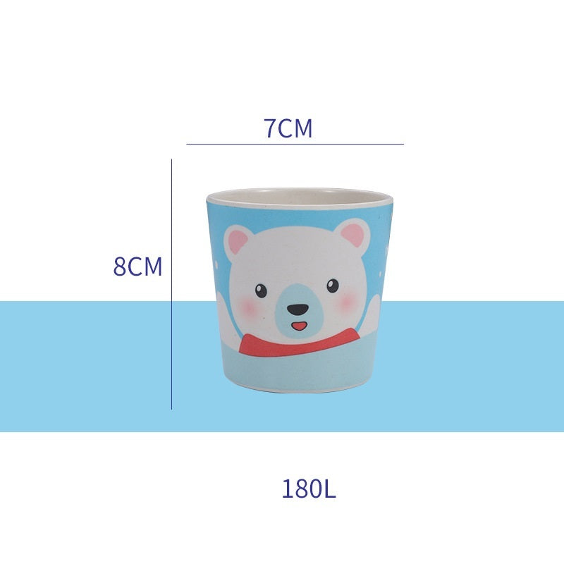 Cartoon Cute Kids Bamboo Fiber Mouthwash Cup
