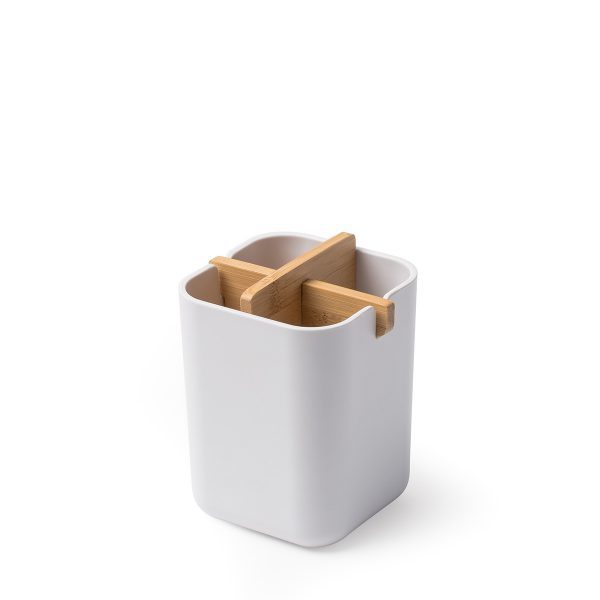 Elegant Bamboo Fiber Holder with 4 compartments