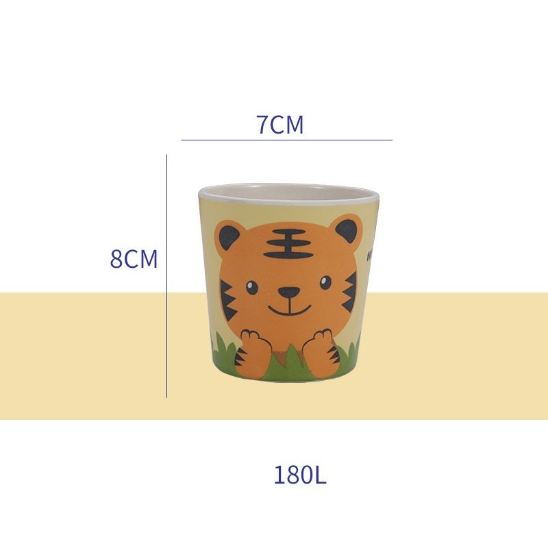 Cartoon Cute Kids Bamboo Fiber Mouthwash Cup