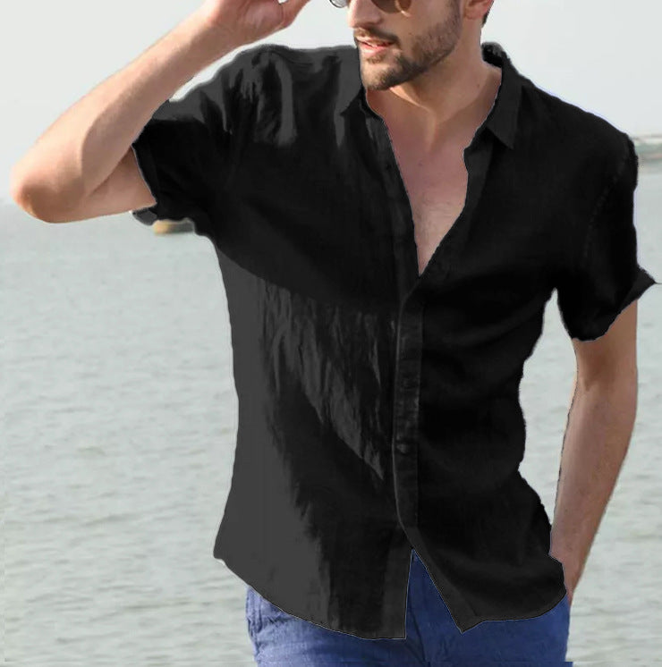 Mens Hemp Cotton Comfortable Shirts