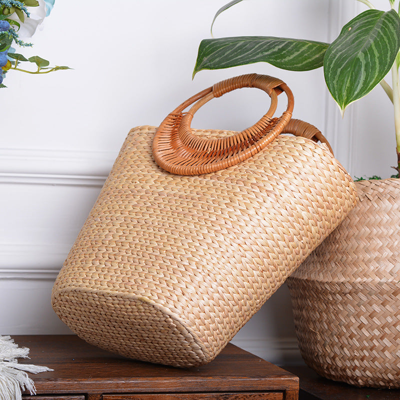 Handmade Straw Summer Handbag
