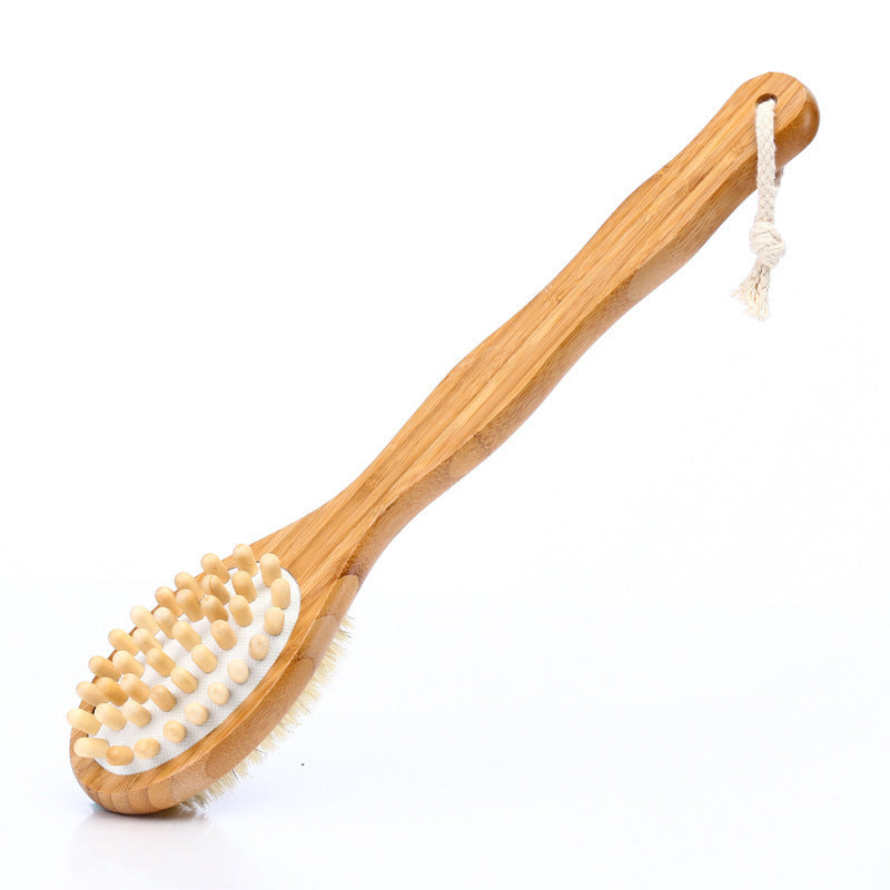 Double-sided Massage Brush With Bamboo Bristles