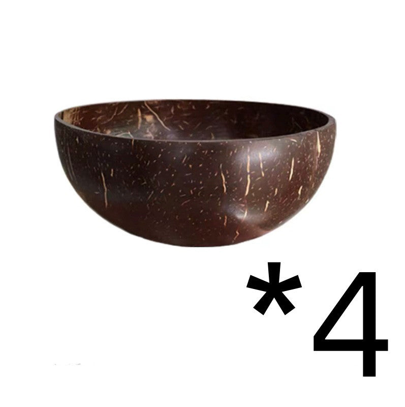Hand-made Natural Coconut Bowl Spoon Set