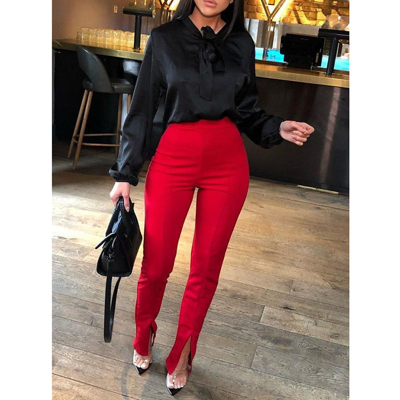 Casual Split Bottom Pants