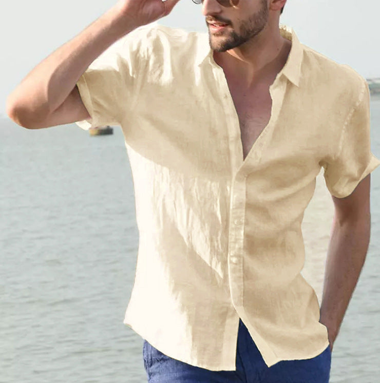 Mens Hemp Cotton Comfortable Shirts