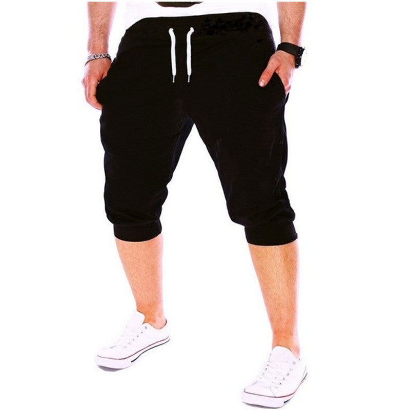 Men's Casual Sports Slim Fit Cropped Pants