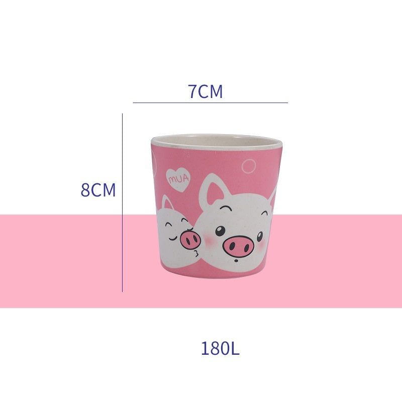 Cartoon Cute Kids Bamboo Fiber Mouthwash Cup