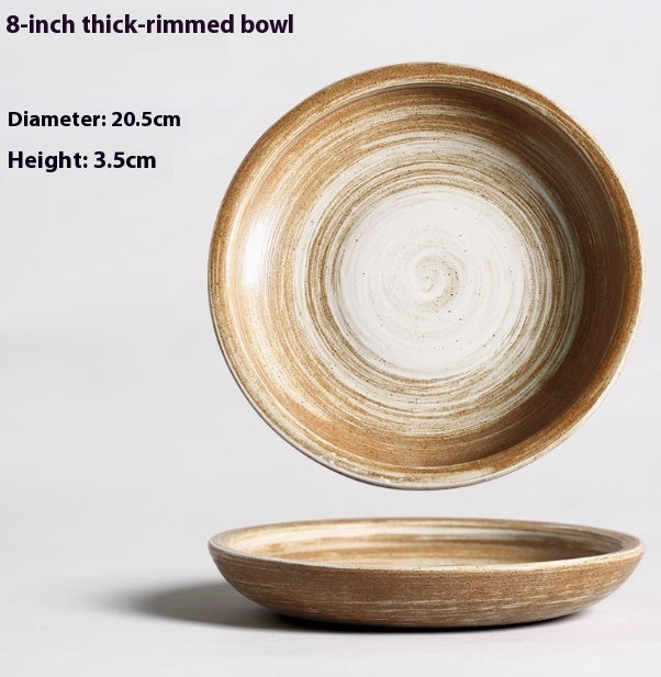 Japanese Style Coarse Pottery Tableware