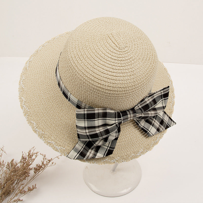 Small Bow Sun Straw Hat