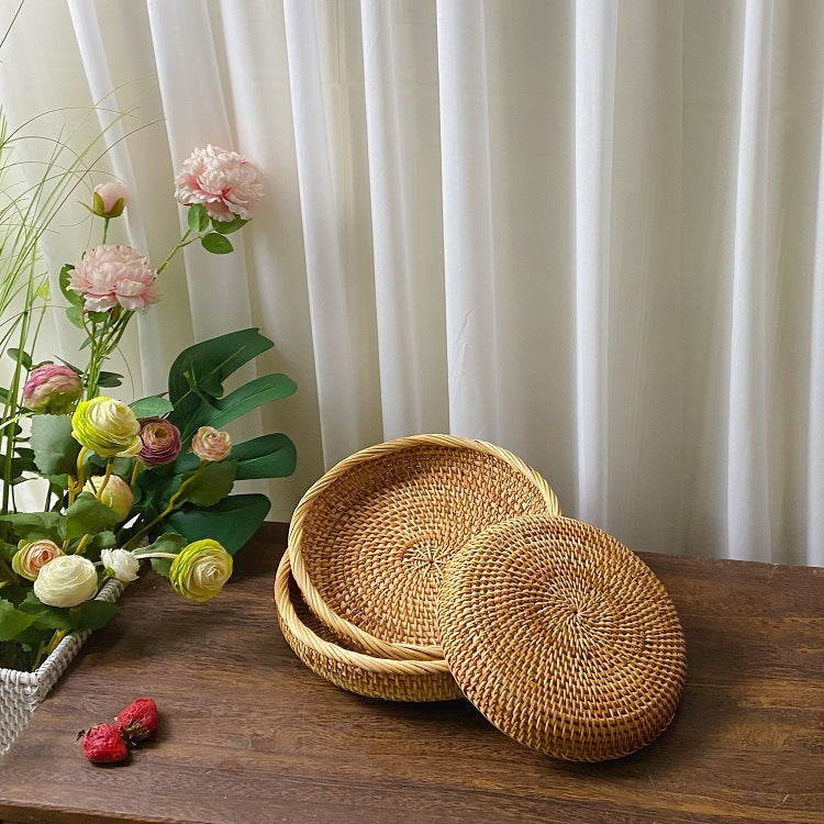 Hand made Straw Basket Plate
