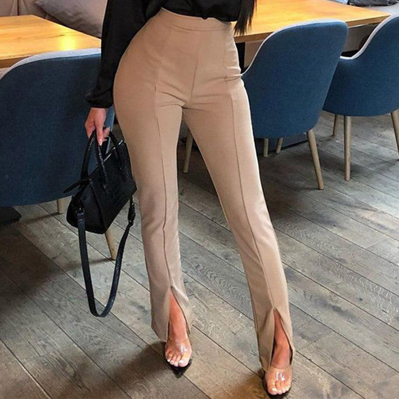 Casual Split Bottom Pants