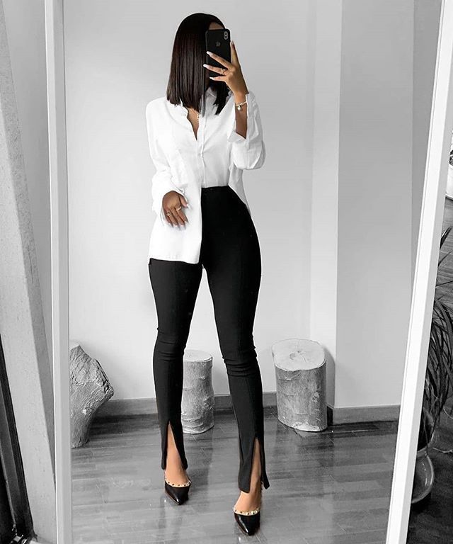 Slim-open micro pants with slim front