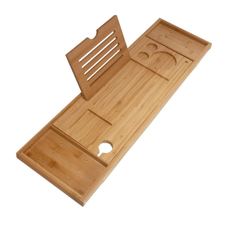 Bamboo Wood Bathtub Telescopic Tray