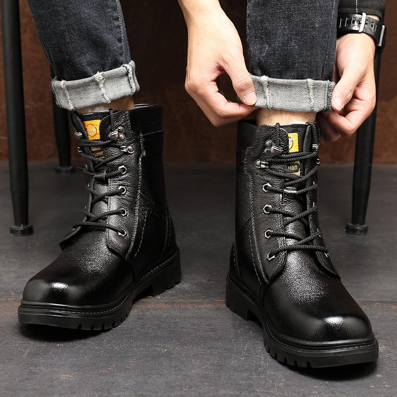 Winter Fleeced Warm High Top Cotton Boots
