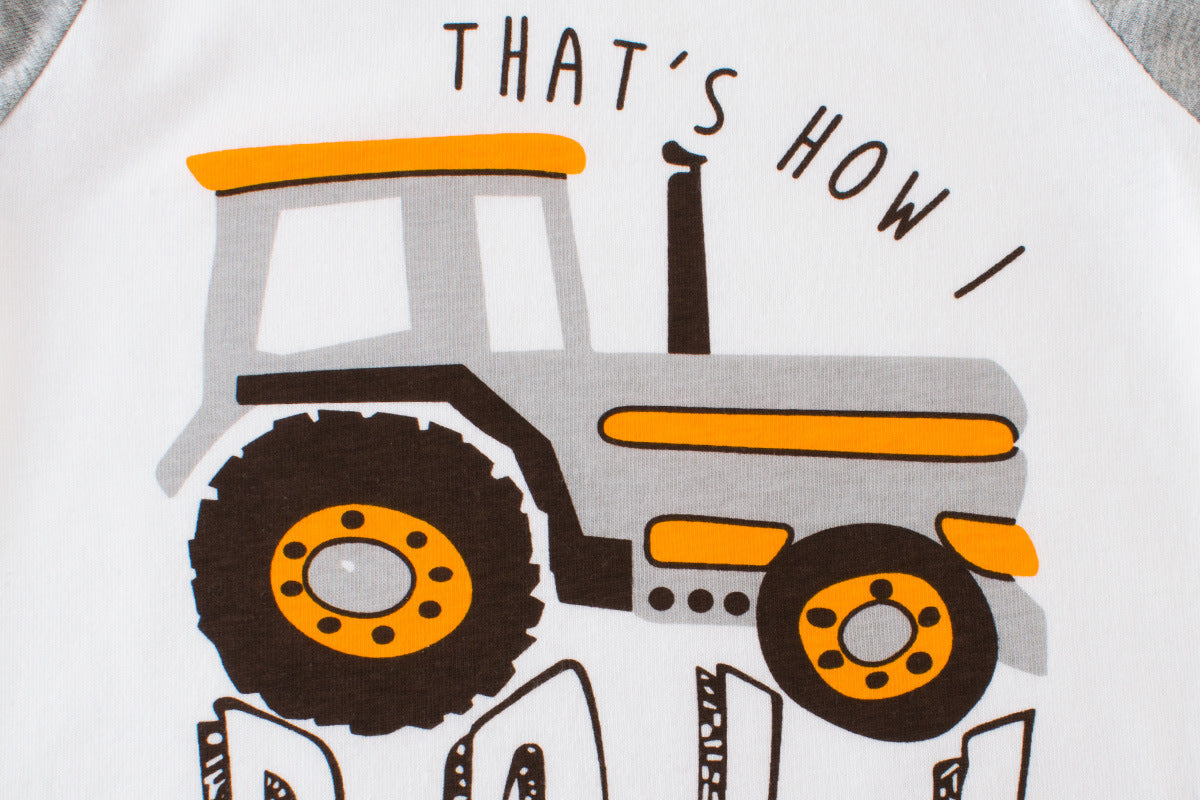 Children's long sleeve Tractor T-shirt