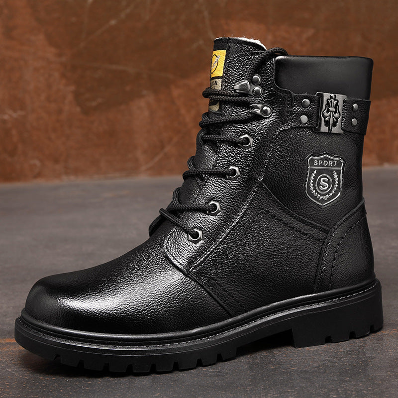 Winter Fleeced Warm High Top Cotton Boots