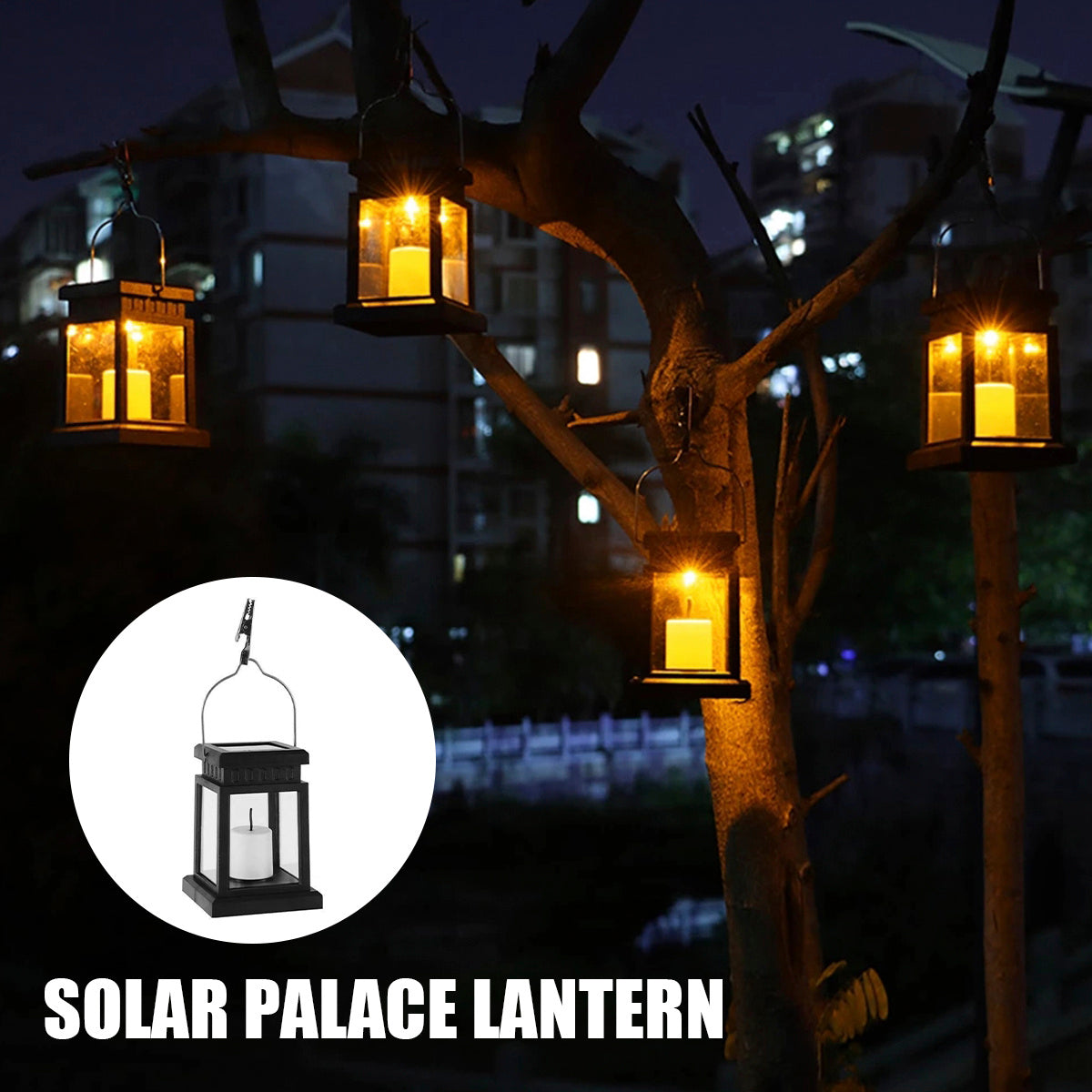 Solar Powered, Waterproof Candle Light