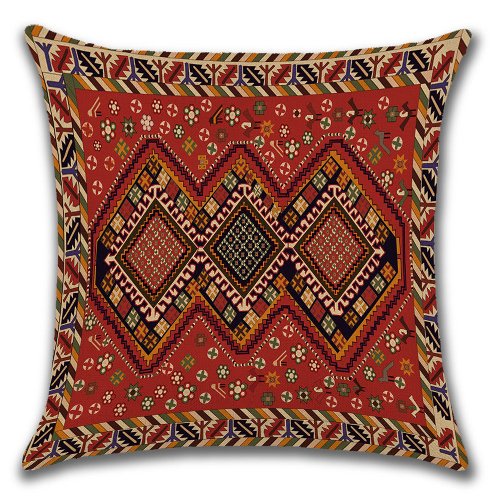 Persian Ethnic Linen Cushion Pillowcase