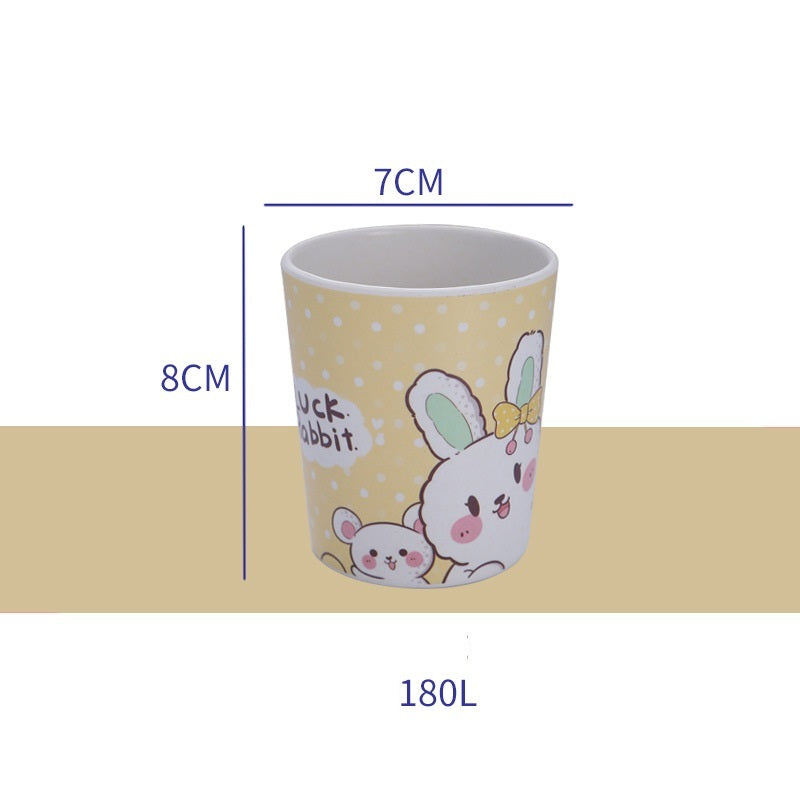 Cartoon Cute Kids Bamboo Fiber Mouthwash Cup