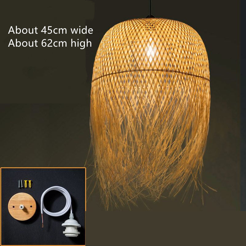 Bamboo Weaved Chandelier