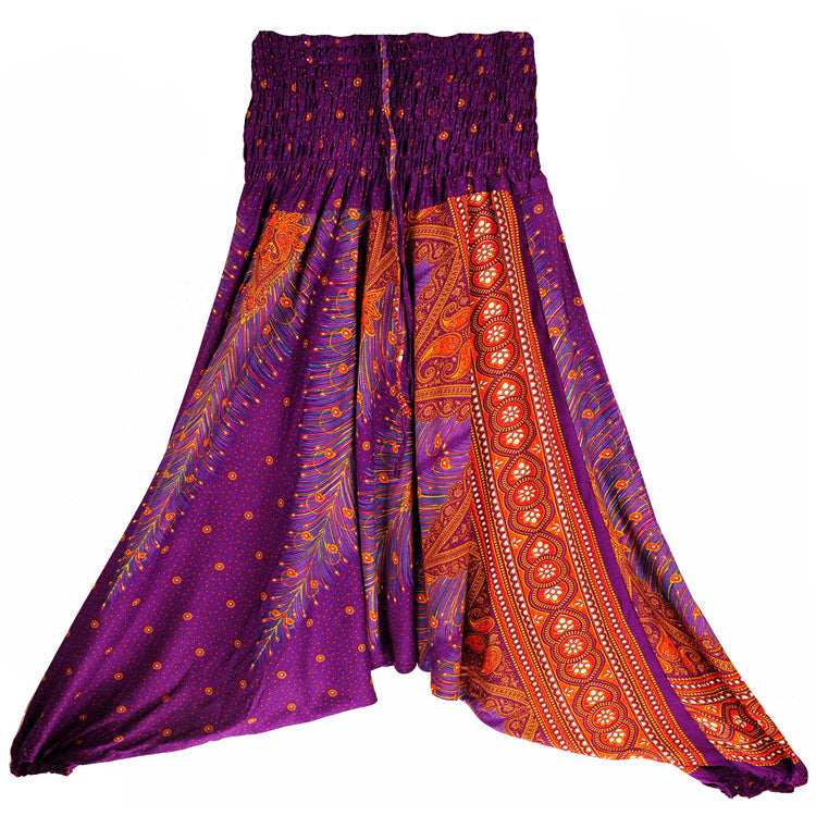 Casual Big Crotch, Belly Dance Style Fit Cotton Pants