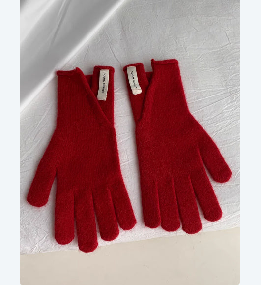 Pure Wool Scarf Gloves Hat Winter Bundle