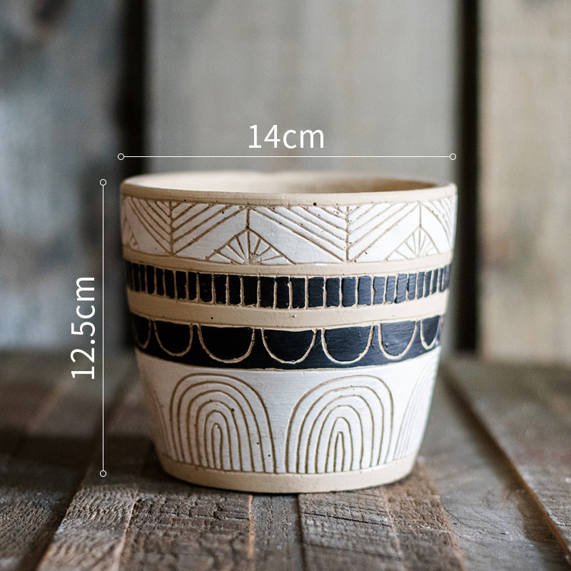 Handmade Egyptian Cement Vases