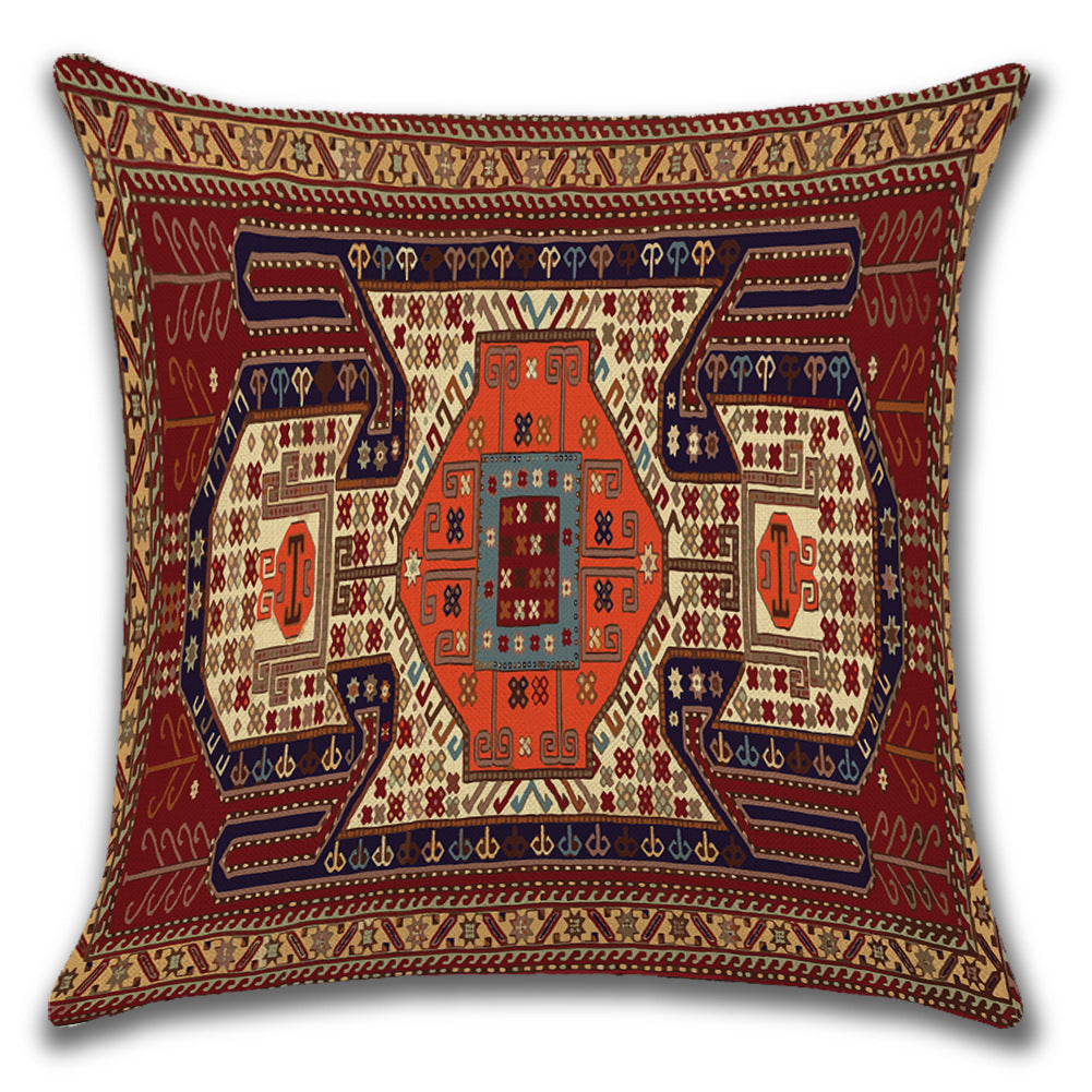 Persian Ethnic Linen Cushion Pillowcase