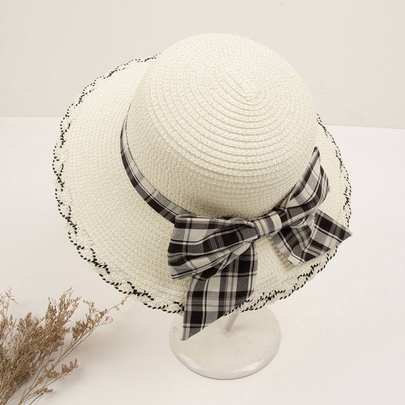 Small Bow Sun Straw Hat