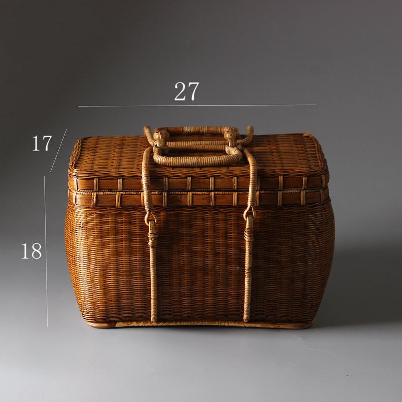 Exquisite Japanese Style Handmade Bamboo Tea Ceremony Carrying Bag