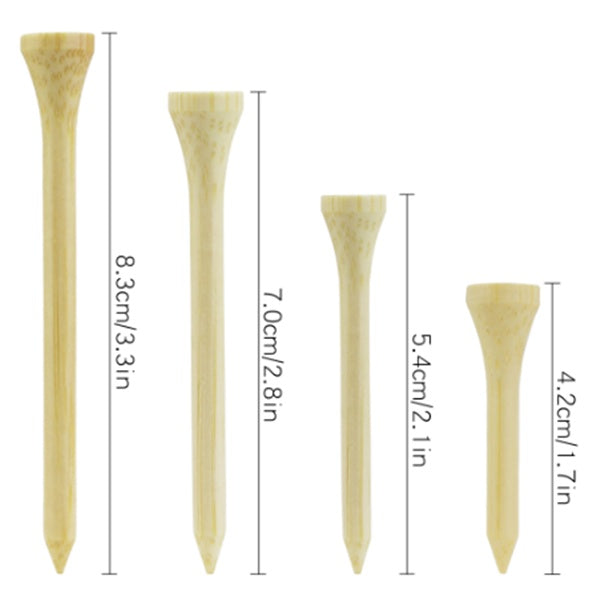 Sustainable Bamboo Golf Nails, 100pcs