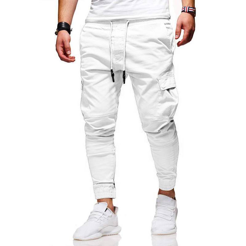 Elastic Sports Fitted Casual Pants