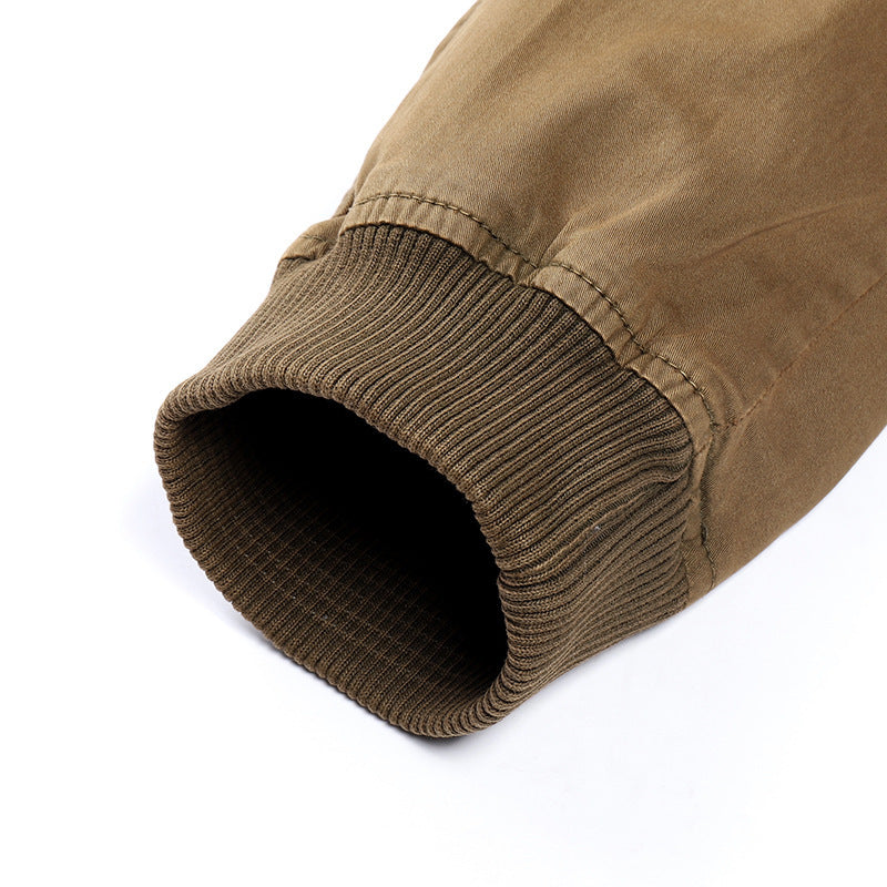 Multi-pocket Loose Straight Casual Cotton Pants