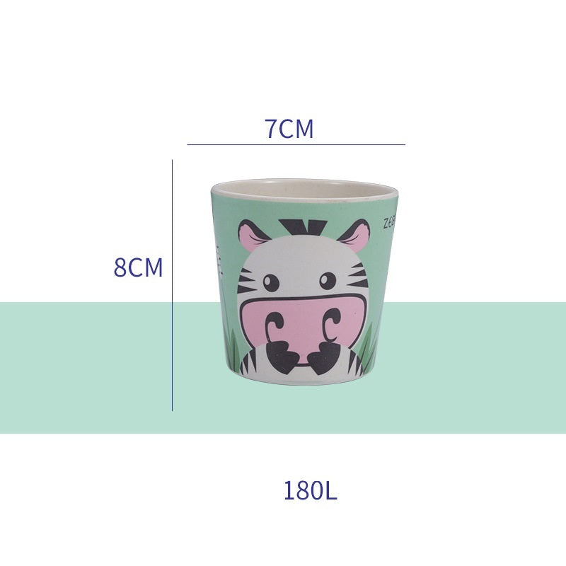 Cartoon Cute Kids Bamboo Fiber Mouthwash Cup