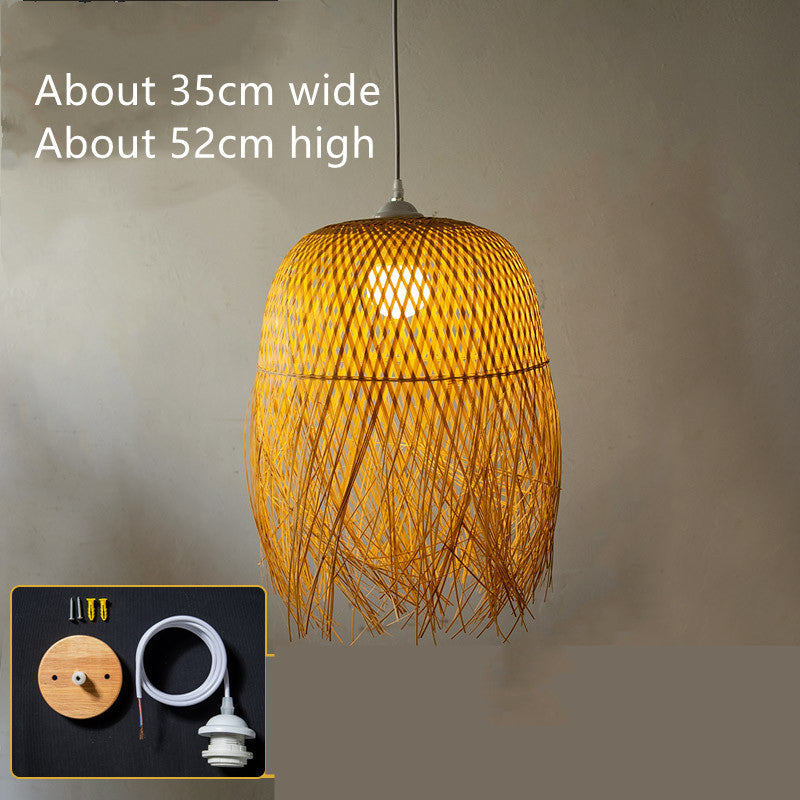 Bamboo Weaved Chandelier
