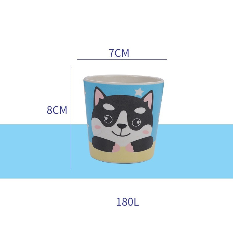 Cartoon Cute Kids Bamboo Fiber Mouthwash Cup