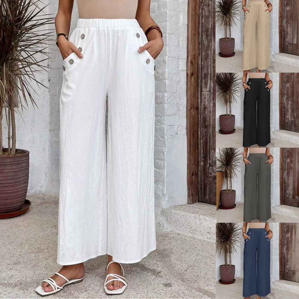 Comfortable High Waist Loose Casual Pants