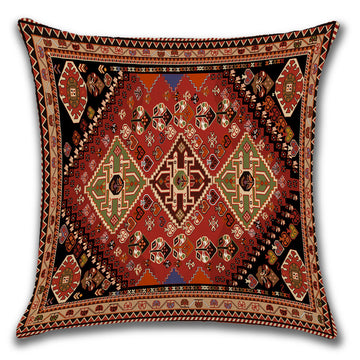 Persian Ethnic Linen Cushion Pillowcase