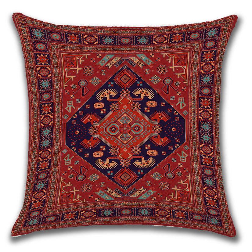 Persian Ethnic Linen Cushion Pillowcase
