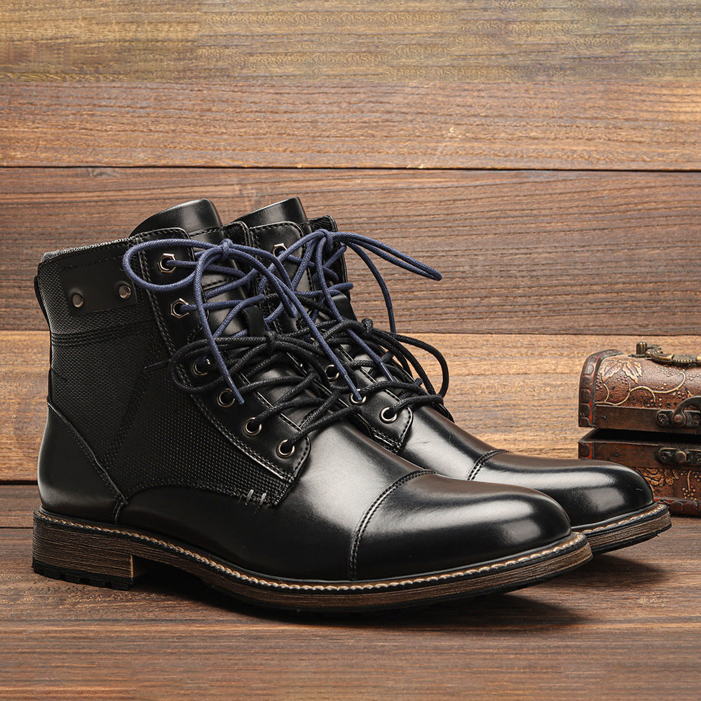 Men's High Top Work Leather Boots